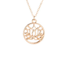 Load image into Gallery viewer, Good Karma Lotus Necklace
