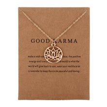 Load image into Gallery viewer, Good Karma Lotus Necklace

